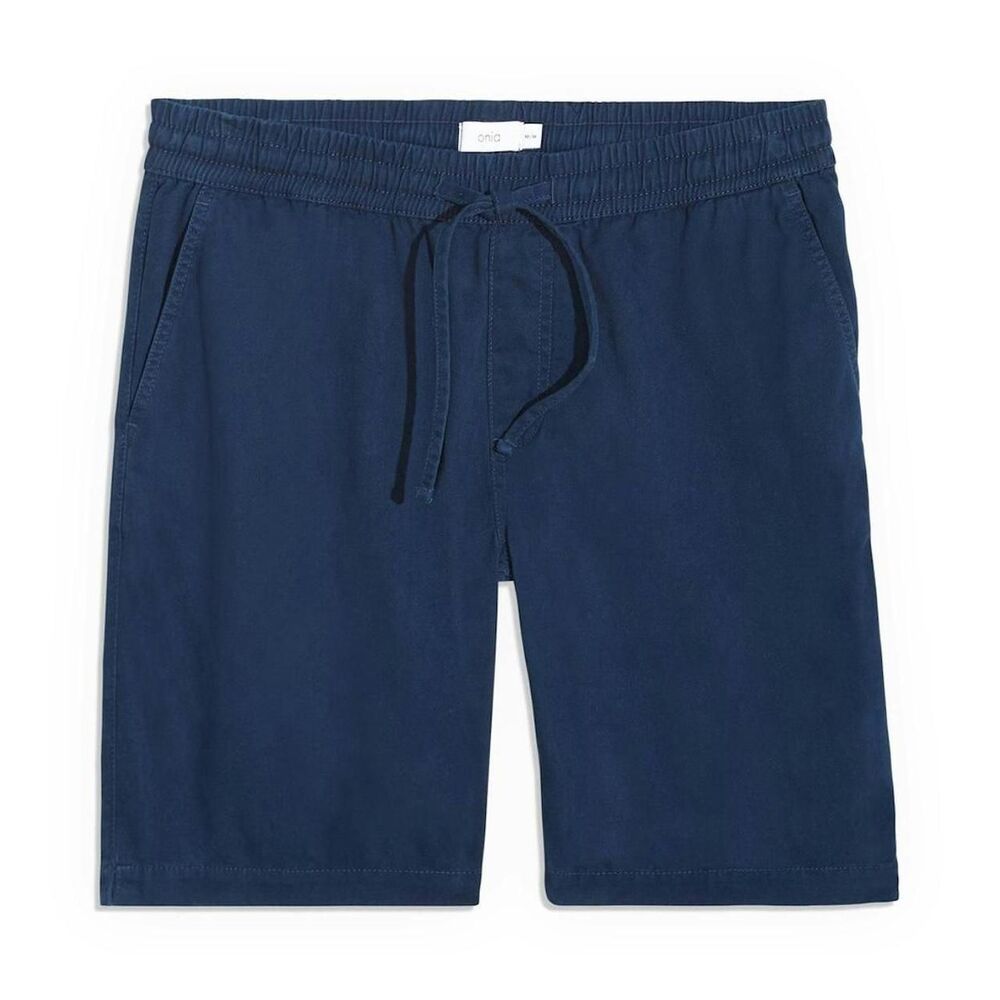 Onia Aiden Cotton Pull On Shorts Deep Navy Size Medium